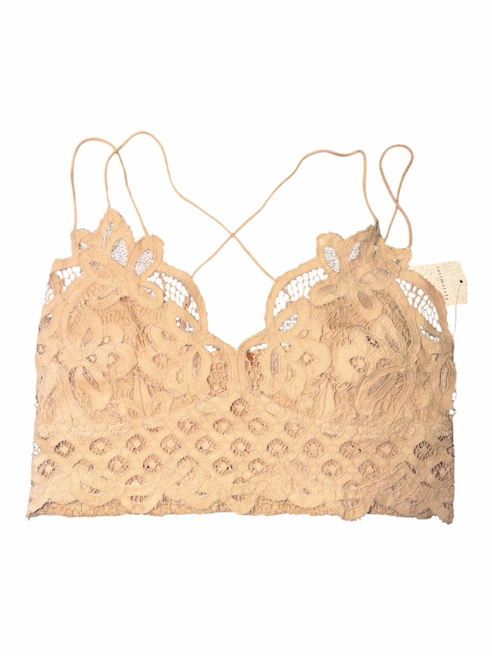 🆕Free People Bralette Lace Strappy Boho - Picture 3 of 7